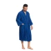 Sada Navy Blue: župan KIMONO s výšivkou + pánský saunový kilt + osuška