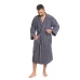 Pánský bavlněný župan model KIMONO 02 Dark Grey