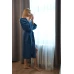 Dámský bavlněný župan model KIMONO 03 Navy Blue