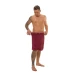 Sada Bordeaux: župan KIMONO + pánský saunový kilt + osuška