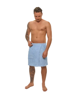 Pánský saunový kilt Light Blue