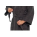 Pánský bavlněný župan model KIMONO 05 Black Chocolate