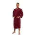 Sada Bordeaux: župan KIMONO + pánský saunový kilt + osuška