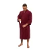 Pánský bavlněný župan model KIMONO s výšivkou 04 Bordeaux