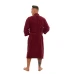 Pánský bavlněný župan model KIMONO s výšivkou 04 Bordeaux