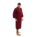 Pánský bavlněný župan model KIMONO s výšivkou 04 Bordeaux
