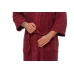 Pánský bavlněný župan model KIMONO s výšivkou 04 Bordeaux