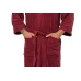 Pánský bavlněný župan model KIMONO s výšivkou 04 Bordeaux