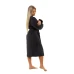 Dámský bavlněný župan model KIMONO 05 Black Chocolate