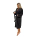 Dámský bavlněný župan model KIMONO 05 Black Chocolate