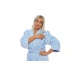 Dámský bavlněný župan model KIMONO 06 Light Blue