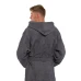 Pánský bavlněný župan s kapucí 02 Dark Grey