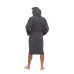 Pánský bavlněný župan s kapucí 02 Dark Grey