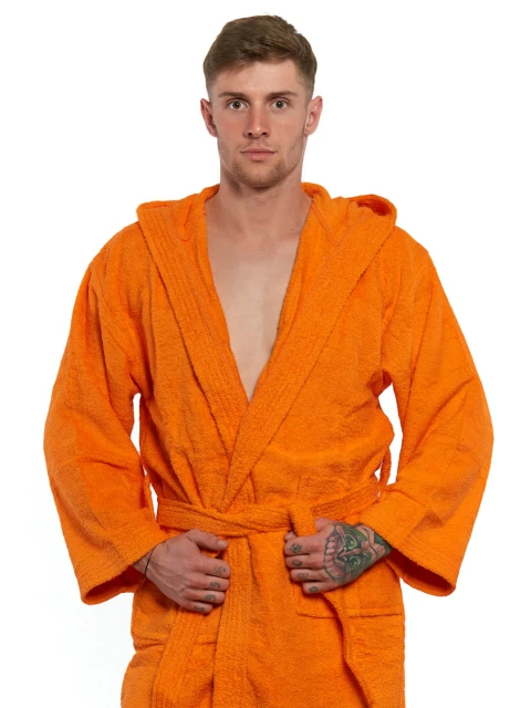 Pánský župan s výšivkou 22 Arancio