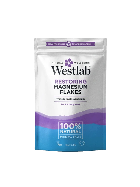 Westlab Epsomská koupelová sůl Hořčíkové vločky, 1 kg